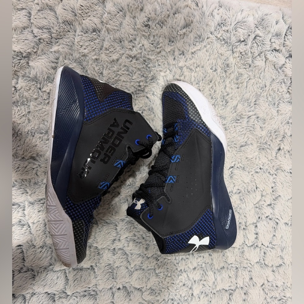 Under Armour | Charged Basketball Sneakers Blue Black Womens 7.5 Athletic Shoes